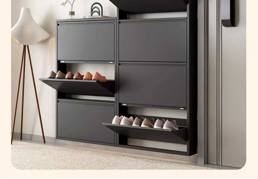 Экологичный, компактный шкаф для обуви/Обувной шкаф для узких прихожих