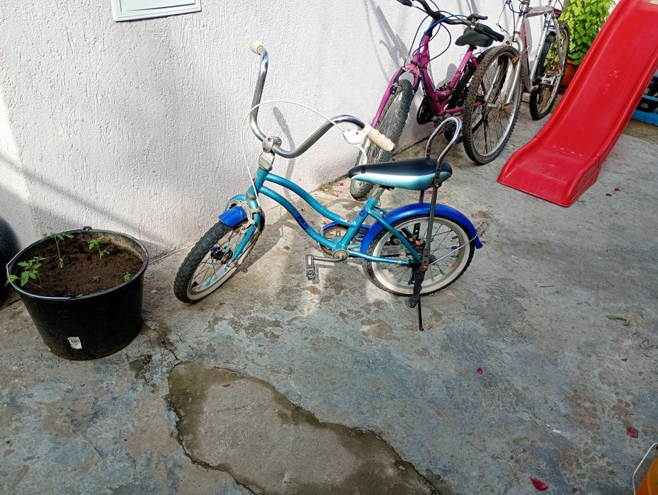 Bicicleta pegas 16 inch cu roți ajutătoare separat