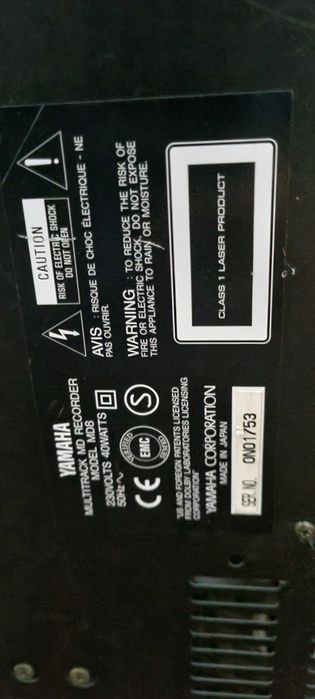 Yamaha MD 8 minidisc recorder cu mixer integrat, Japan