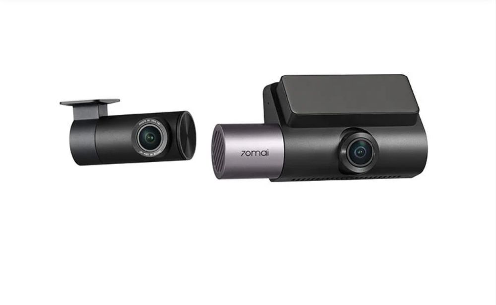Set premium 2 camere 70mai Dash Cam 4K T800 cu 3 obiective (fata 4K, interior 1080P) + spate RC41 4K, GPS, HDR, ADAS