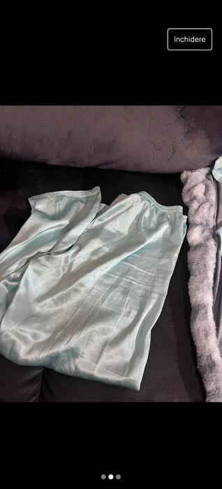 Pijama satinata baby blue