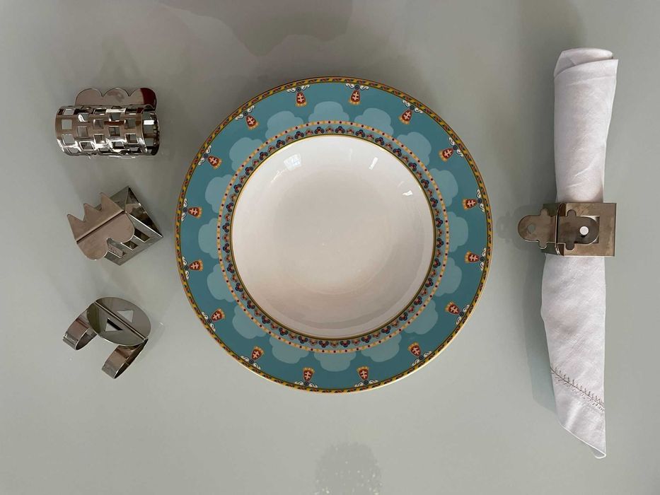 set inele Memphis Design pt servet servetel servit masa rare  BODUM