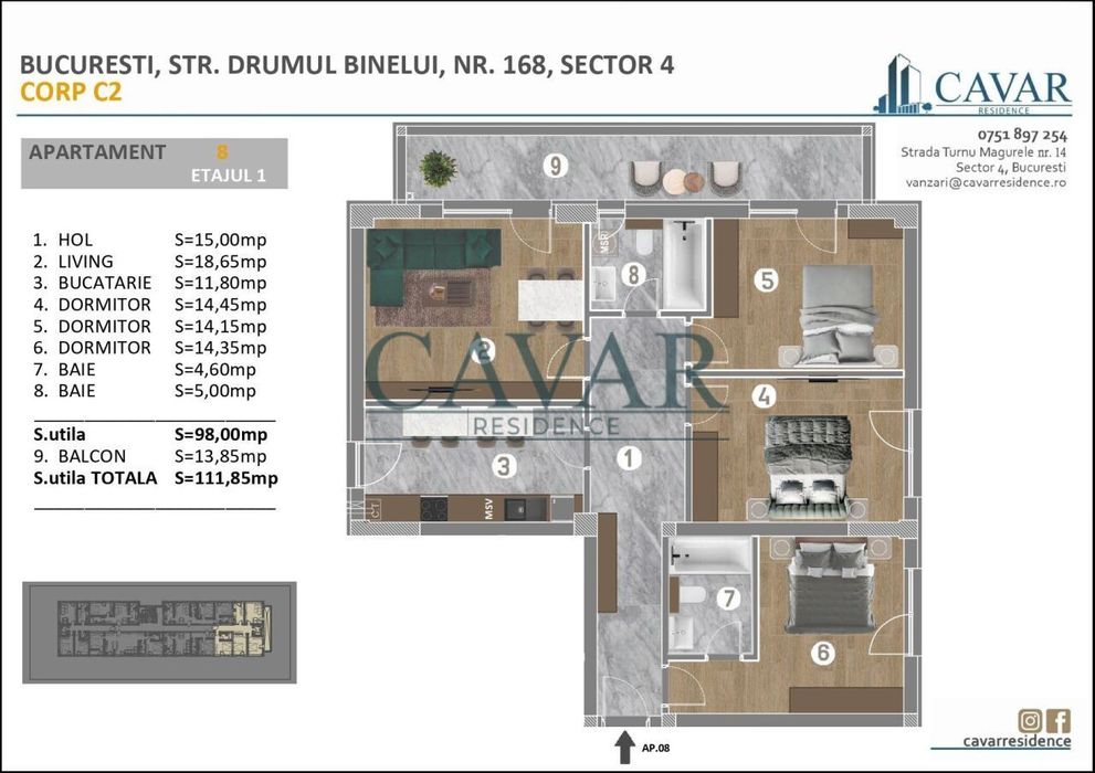 Proiect Nou Cavar Residence Drumul Binelui 168