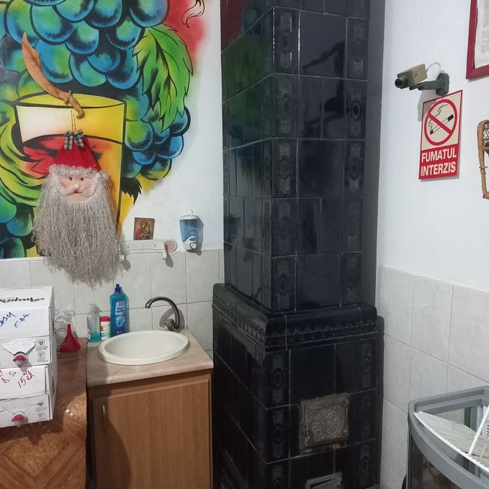 Sobă teracota , model deosebit.