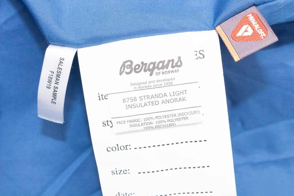 Bergans of Norway Stranda Light Insulated Anorak мъжко яке primaloft L