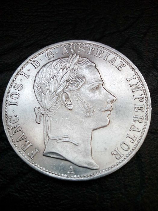 1 Флорин 1859 година Австроунгария , Франц Йосиф I сребро
