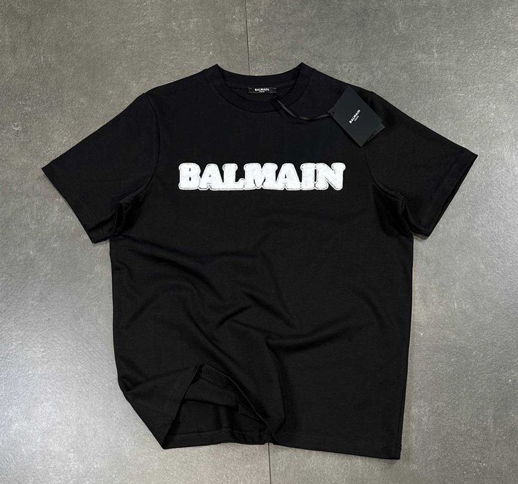 Мъжки тениски Balmain Paris размери S-2XL в черно и в бяло