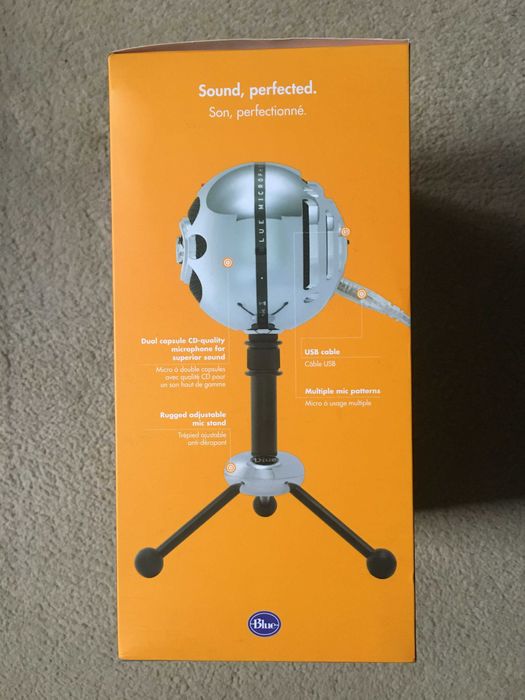 Blue Snowball микрофон, Classic studio-quality USB microphone, нов