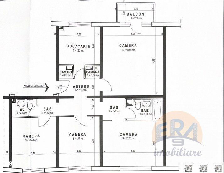Apartament 4 camere | Decomandat | Etaj 3 | Zona Decebal - str. Sovata