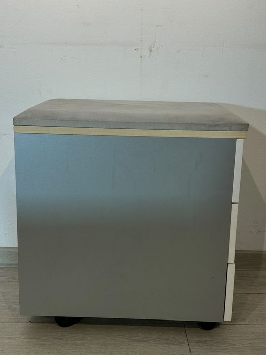 Rollbox cu 3 Sertare, Taburet; Mic Dulap Birou; Comodă; Casetieră; Noptieră