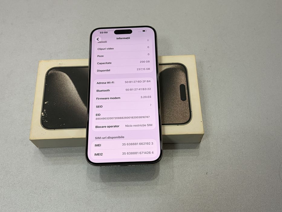 Iphone 15 Pro Max, 256 gb, Natural Titanium