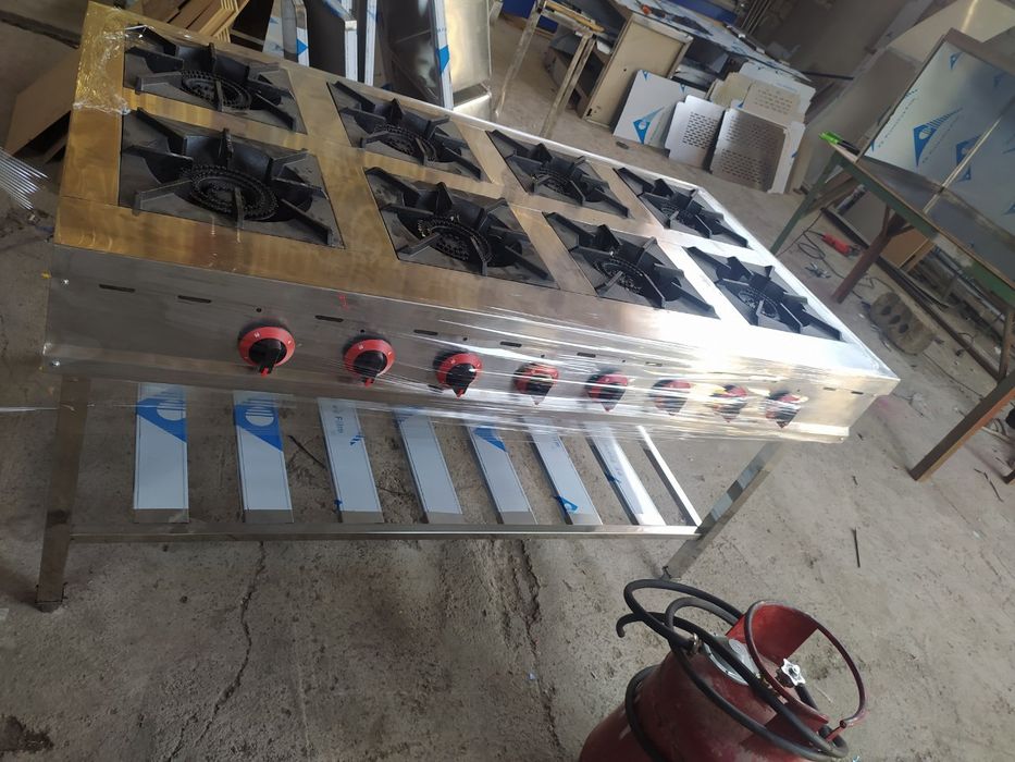 Газ плита 8х конфорки