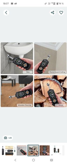 Umidimetru inductiv sferic Proster, adâncime de analiză 20-40 mm, umid