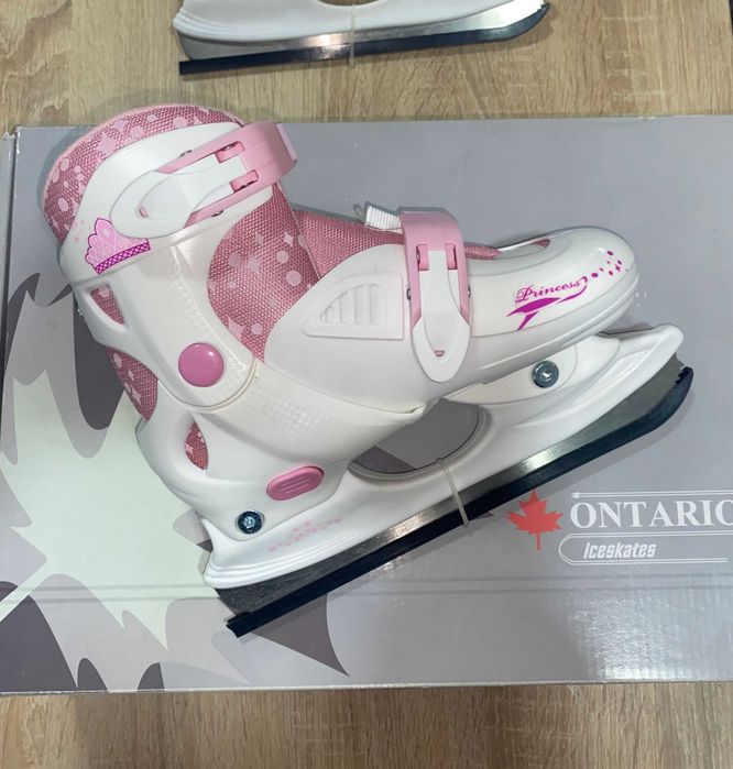 Patine de gheață  32-35 Alb/Roz