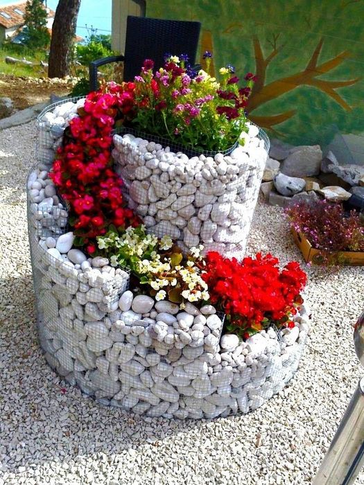 Белый камен для  габион