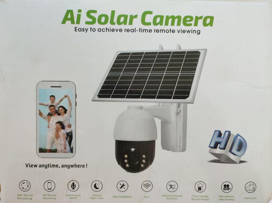 Cameră de Supraveghere 4G, 5MP, Zoom 10X, Full HD, Panou Solar 9W