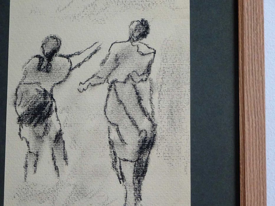 Corneliu Baba, ’Taranci’ | Tablou vechi, carbune pe hartie