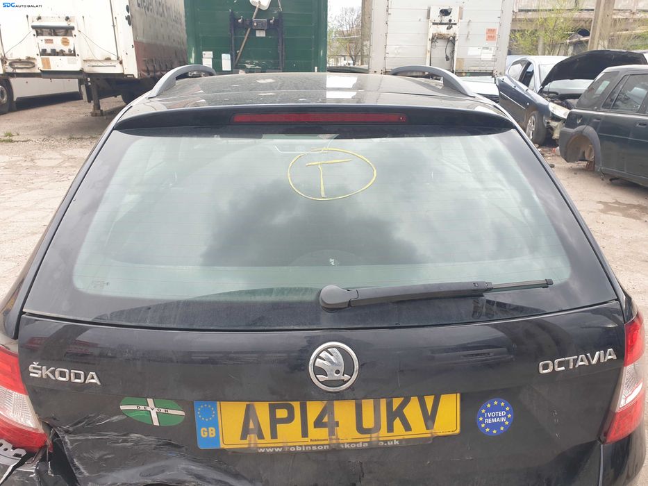 Luneta Geam Sticla de pe Haion Hayon Capota Portbagaj Skoda Octavia 3 Break Combi 2013 - 2020 [K3943]