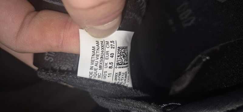Converse Star Player Triple Black – Piele Întoarsă – Mărimea 43
