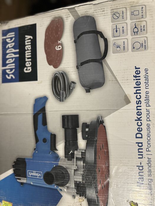 нова шлайф машина за гипс картон scheppach ds200