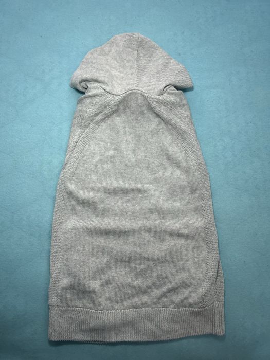 Hanorac gri cu fermoar și glugă Guess original