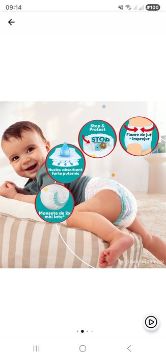 Scutece-Chilotel Pampers Active Baby Pants XXL Box, Marimea 7, 15kg+ !