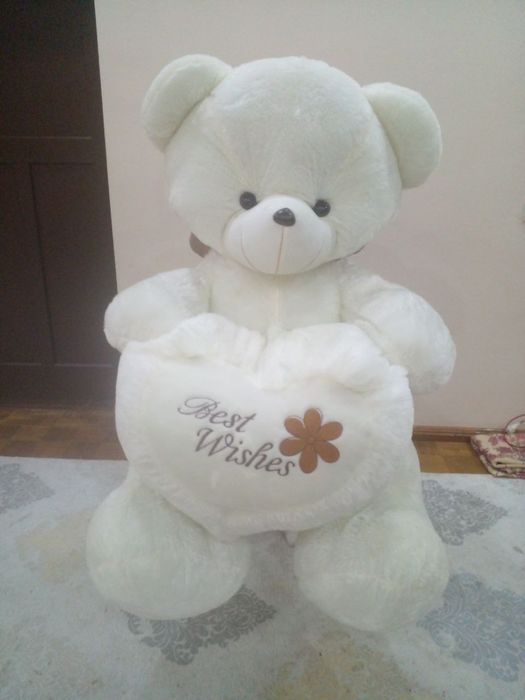 Плюшевая мишка, большая, для детей.