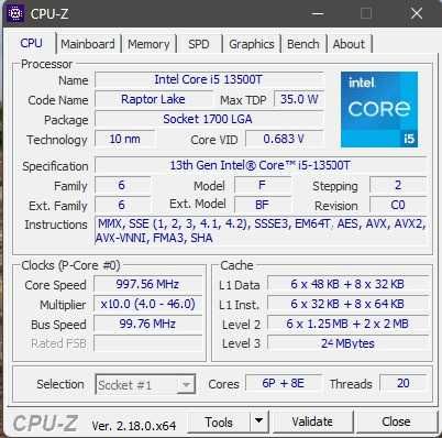 процесор CPU Intel Core i5 13500T 24M Cache, up to 4.60 GHz, s.1700