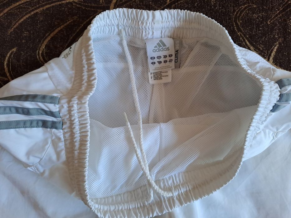 Pantaloni albi barbati vara adidas clima cool originali din Germania