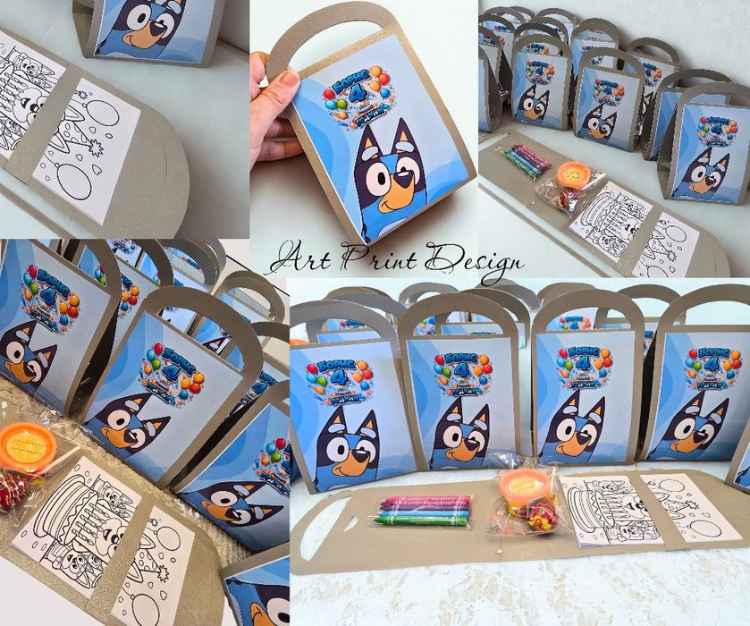 Детска подаръчна чантичка с комплект за оцветяване и игра