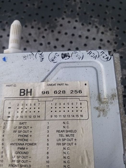 Radio cd player chevrolet aveo t250 96628256
