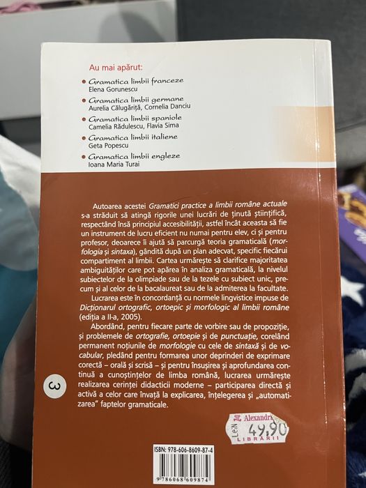 Carte Gramatica practică a limbii române actuale-Morfologie și sintaxă