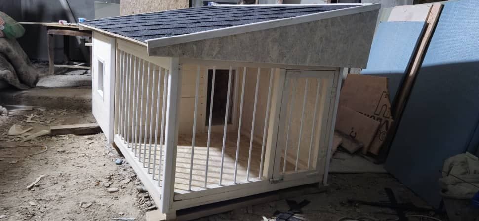 Вольер будка для собаки среднего размера