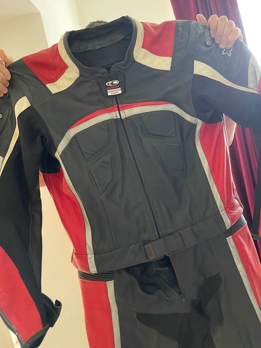 Costum moto piele 2 piese