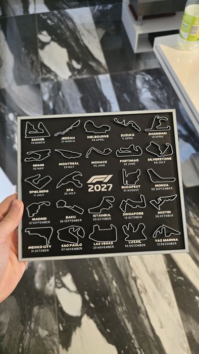 F1 2027 season print