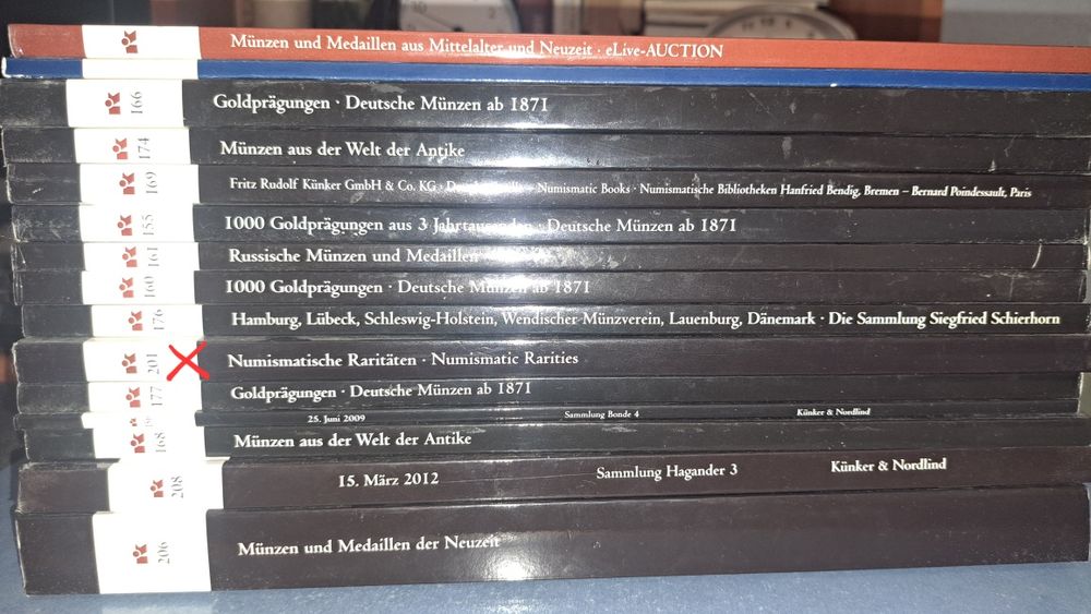 Cataloage numismatice Kunker - monede rare aur / argint