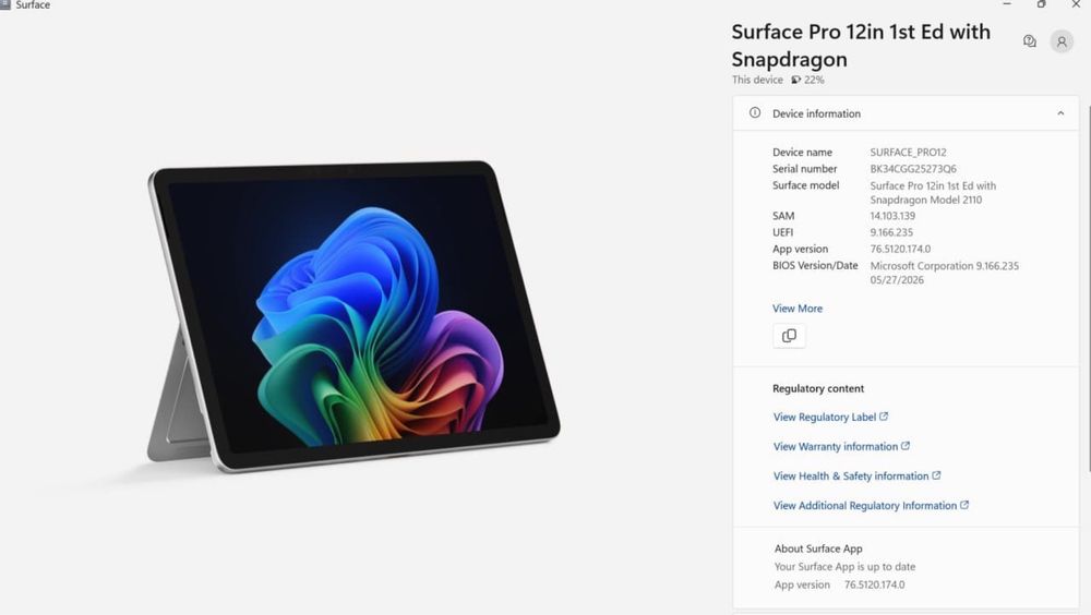 Microsoft Surface Pro 12 +клава и стилус