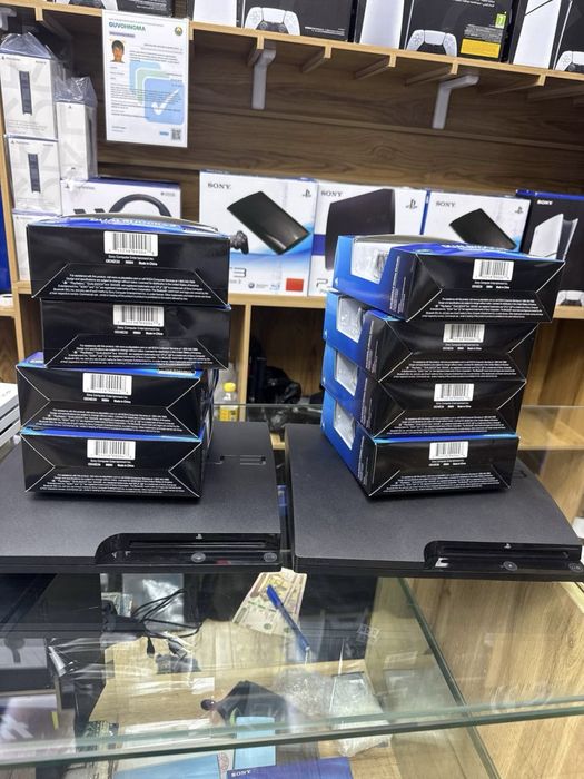 Playstation 3 slim  yevropa RASM REAL oyinlari yozlgan 2ta jostik
