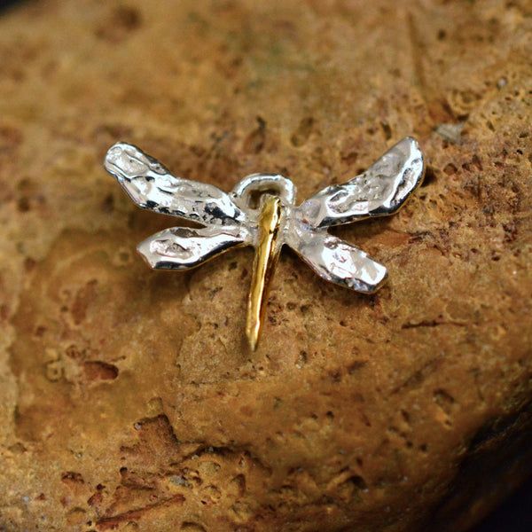 Сребърен медальон 925 „Водно Конче“ със златни акценти