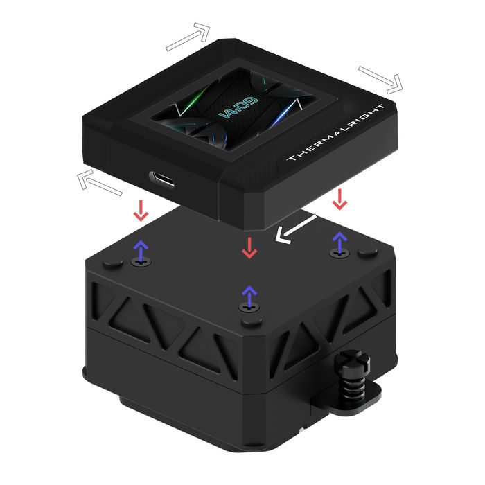 Cooler lichid CPU Thermalright FW360 Frozen Warframe SE ARGB V2 Negru