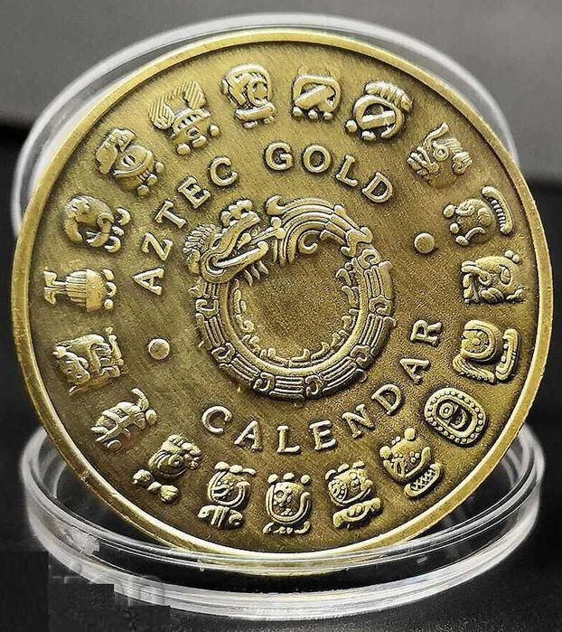 Ритуалните Календари на Ацтеките.Възпоменателна Колекционерска монета.
