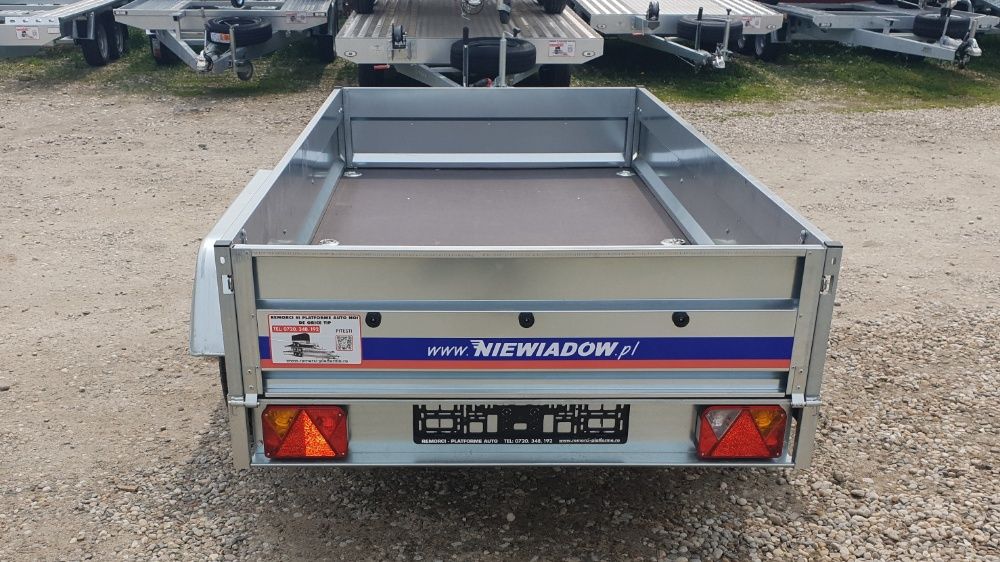 Remorca 750kg, Niewiadow BD-750 263cm sau 300cm, 2 axe, NOUA, OFERTA!