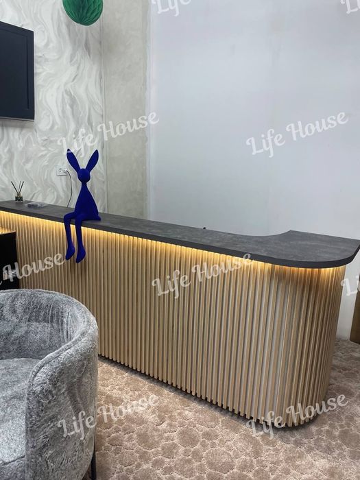 MDFdan qabylhona mebell, мебель для ресепшн из МДФ