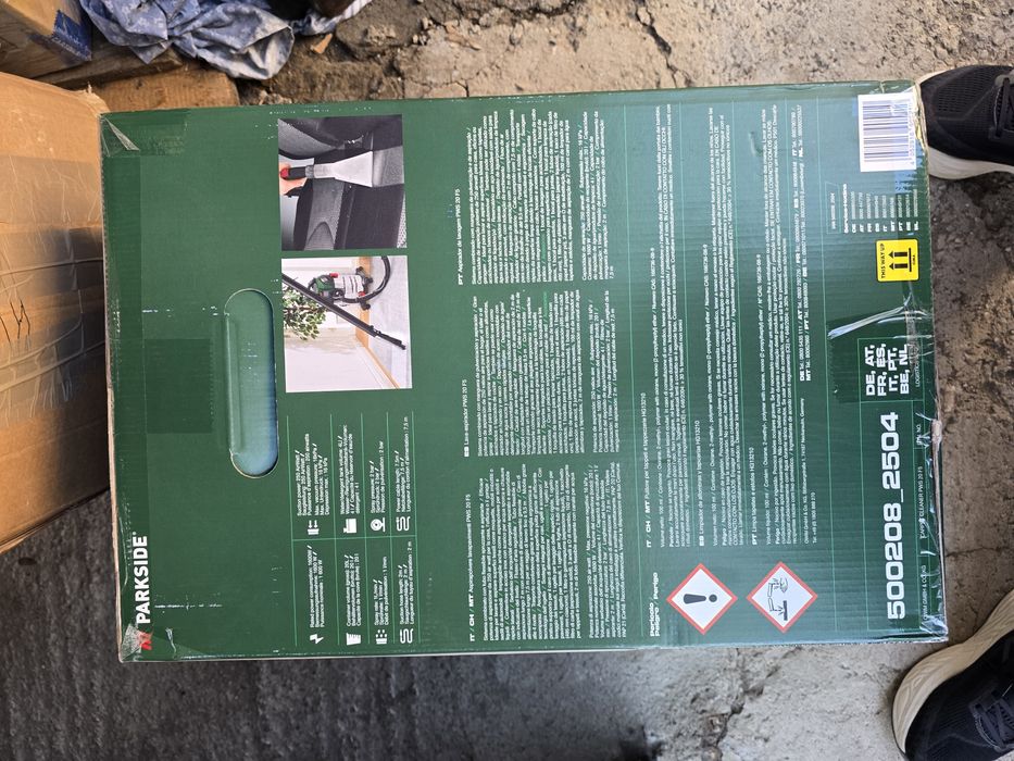 Aspirator cu extracție parkside PWS 20 F5, sigilat