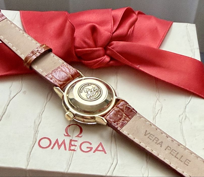 Ceas Aur Dama -Omega De Ville 18k ,Two-Tone Dial , BIJUTERIE