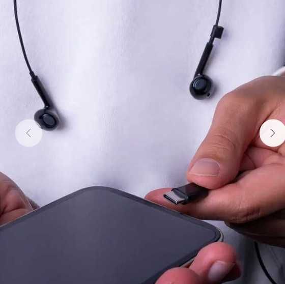 Casti stereo si microfon USB-C 1.2m negru maXlife MXEP-04