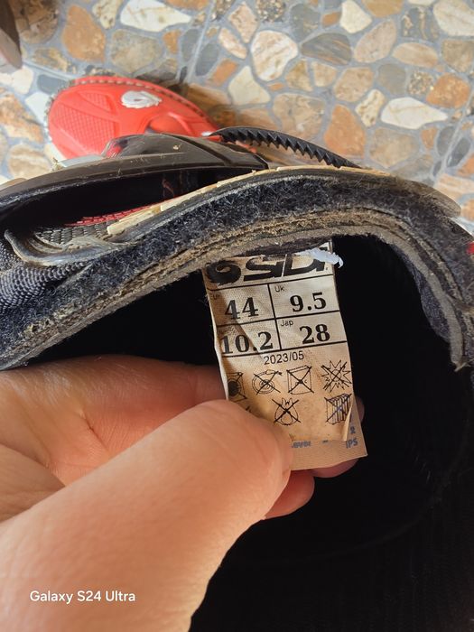 Cizme Enduro Motocross Sidi Crossfire 3 negru/rosu 44