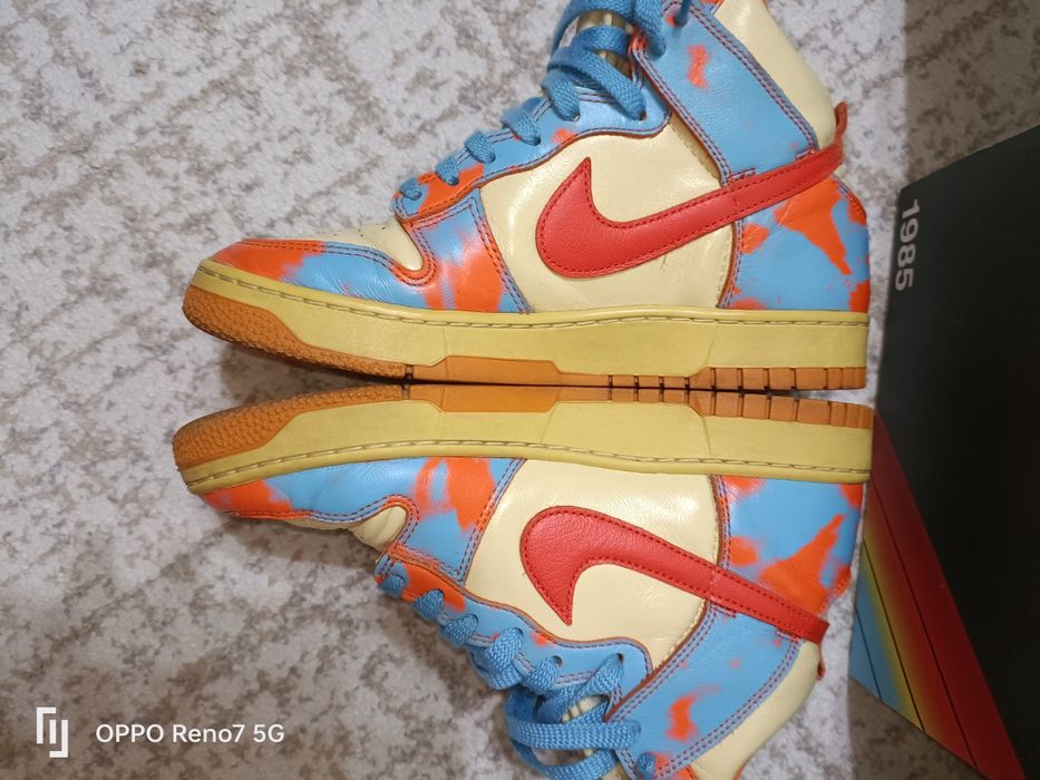 Nike Dunk High 1985 Acid Wash Orange