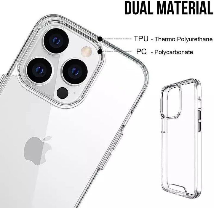 Прозрачен Кейс SPACE CASE за Apple iPhone 16 | 15 Pro | 14 | 13 Mini