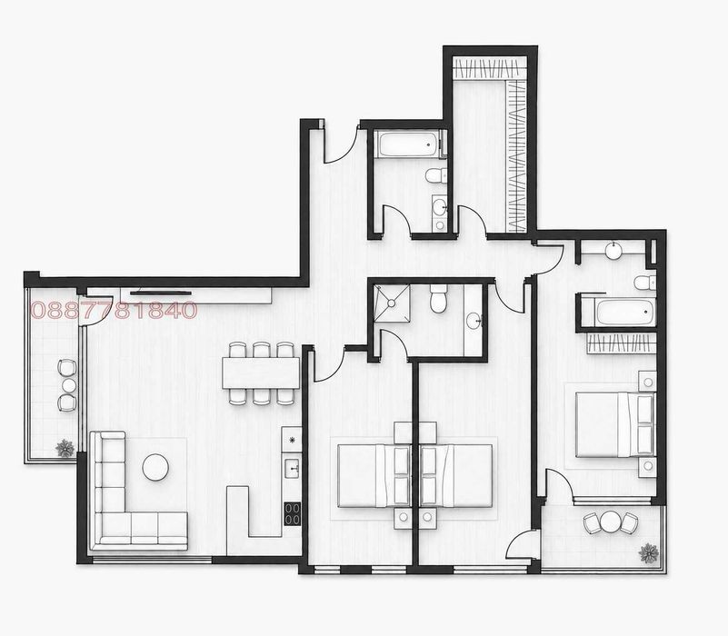 Рядък Многостаен апартамент в затворен комплекс Green Residence